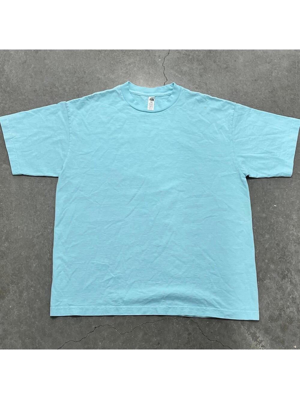 Plain Blue Cotton T Shirt